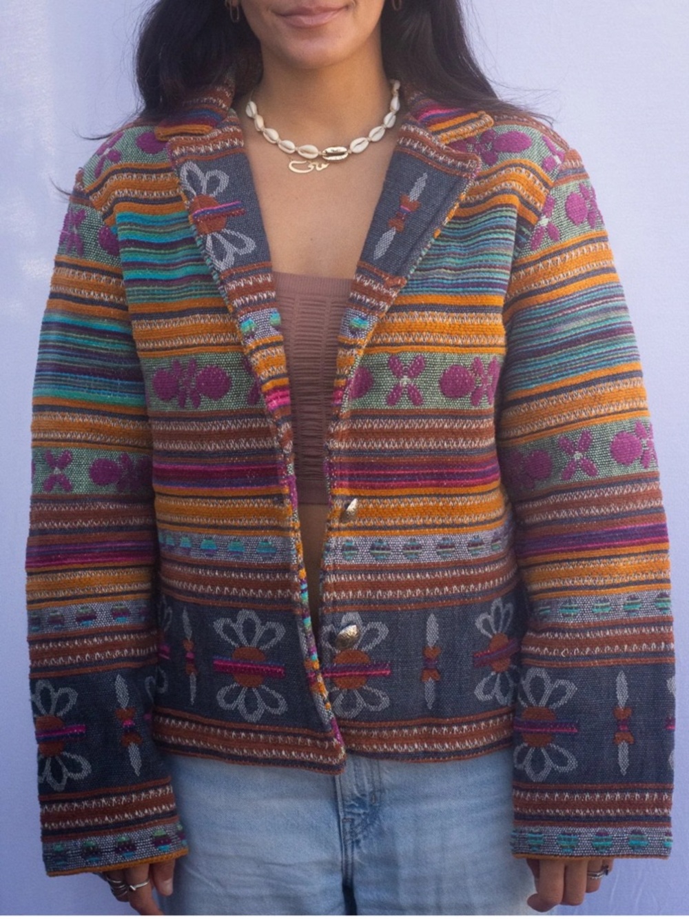 Bagatelle Jacket Art to Wear Artistic Boho Bohemian Western